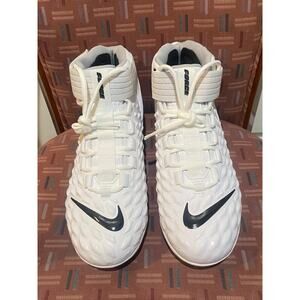 New Men's Sz 9.5 Nike Force Savage Pro 2 Football Cleats White Black AH4000-100